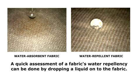 water drop test for fabric|fabric water repellent testing.